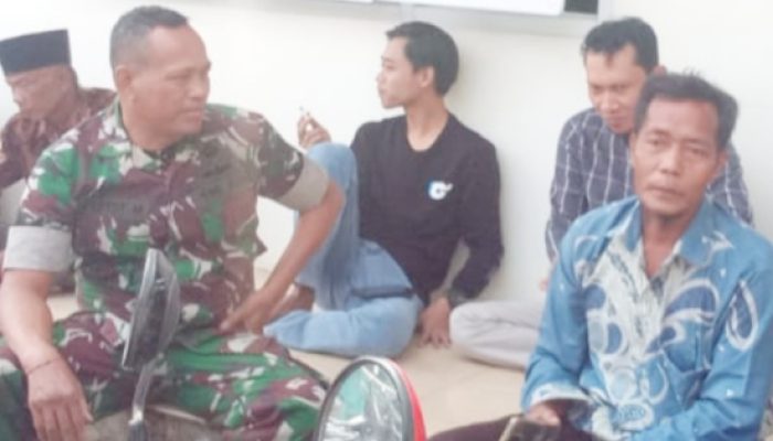 Koramil 2306/Mancak Dorong Semangat Gotong Royong Lewat Komsos Babinsa