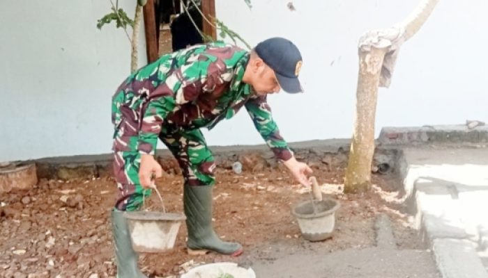 Koramil 2301/Cilegon Gelar Giat Karya Bhakti Untuk Lingkungan dan Masyarakat