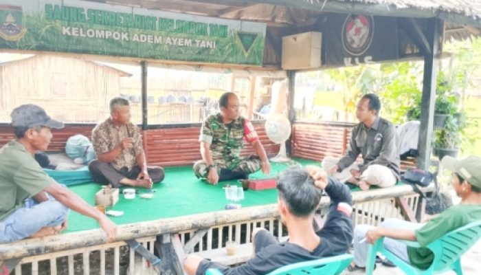 Babinsa Koramil Cilegon Gelar Komsos Bersama Tokoh Masyarakat Dan Poktan