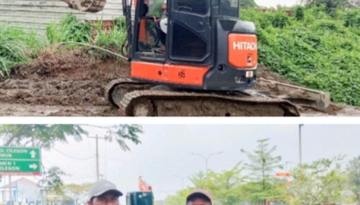 Pengusaha Tambang di Cilegon Gotong Royong Perbaiki Jalan Lingkar Selatan