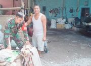 Babinsa Koramil 2301/Cilegon Laksanakan Kegiatan Puanter, Bahas Drainase dan Pengelolaan Sampah di Cibeber
