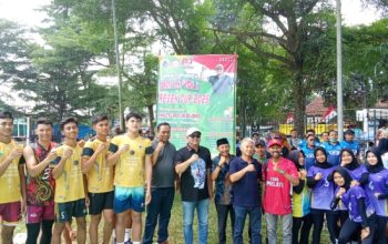 Meriahkan HUT RI ke-80, Dewan Regen Gelar Open Turnamen Bola Voli di Malingping