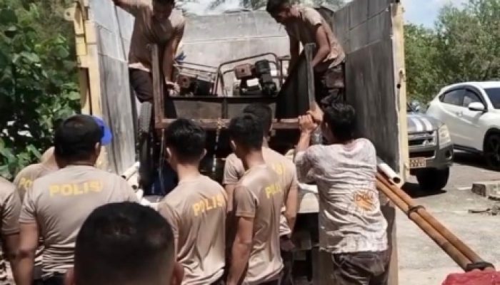 Polisi Dikangkangi Pelaku Kejahatan Pertambangan Timah Ilegal di Hutan Lindung Juru Seberang
