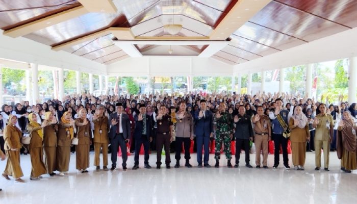 Launching Genting, Wabup Takalar Jadi Orang Tua Asuh Cegah Stunting di Kecamatan Galesong Utara
