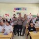 Wakapolres Maros Sosialisasi Budaya Tertib Berlalu Lintas dan Salurkan Bantuan di SMPN 38 Tompobulu