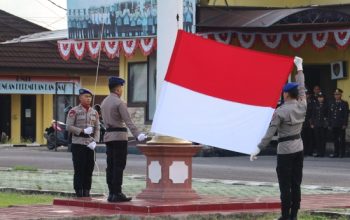 Polres Bangka Tengah Gelar Upacara Peringatan HUT ke-80 Kemerdekaan RI
