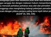 Insiden Petugas Pemadam Kebakaran  di Desa Banggae Kecamatan Marbo