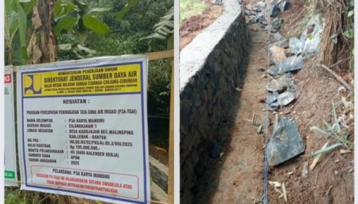 Proyek Pembangunan P3-TGAI di Desa Kadujajar Diduga Tidak Sesuai Spesifikasi