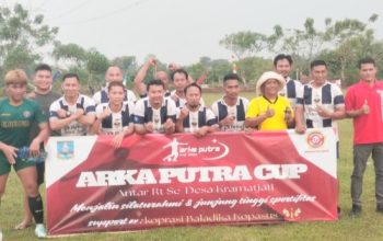 Support Dari Baladika Grup 1 Kopasus, PT Arka Putra Adakan Pertandingan Sepak Bola Warga Curug Bonteng Bersama Polsek Kragilan