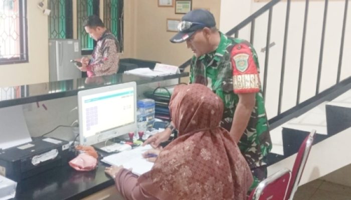 Koramil 2307/Ciwandan Laksanakan Kegiatan Puanter Bersama Aparat Pemerintah di Wilayah Binaan