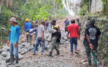 Pembangunan TPT Capai 82%, Komandan SSK TMMD ke-125 Kodim 0623/Cilegon Pastikan Proyek Selesai Tepat Waktu