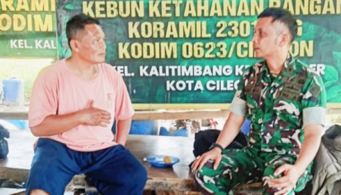 Babinsa Koramil 2301/Cilegon  Laksanakan Komsos Bahas Ketahanan Pangan Bersama Masyarakat