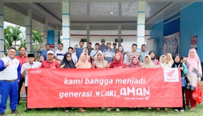 Honda Babel Latih Aparatur Desa Aik Merbau Jadi Teladan Tertib Lalu Lintas