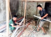 Babinsa Koramil 2305/Cinangka Gelar Karya Bakti di Wilayah Kecamatan Cinangka