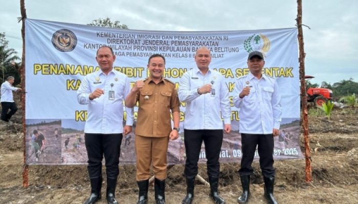 Semai Harapan, Kanwil Pas dan Imigrasi Babel Tanam 10 Ribu Pohon Kelapa untuk Ketahanan Pangan