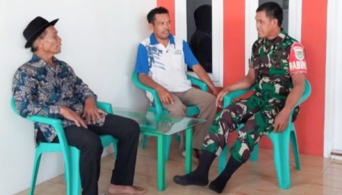 Koramil 2306/Mancak Aktif Jalin Komunikasi Sosial di Wilayah Binaan