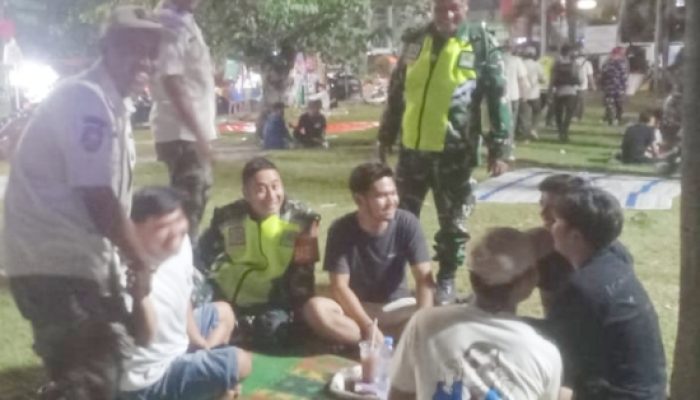 Babinsa Koramil 2301/Cilegon Laksanakan Patroli Gabungan untuk Jaga Kamtibmas