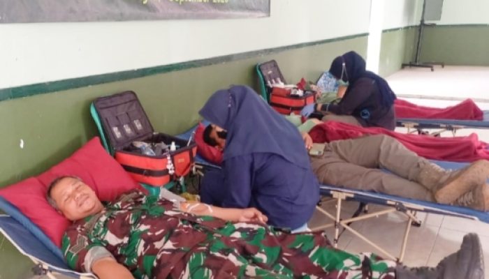 Peringati HUT ke-80 TNI, Kodim 0623 Cilegon Gelar Donor Darah Bersama PMI dan Forkopimda
