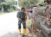 Babinsa Koramil 2305/Cinangka Laksanakan Karya Bakti di Wilayah Binaan