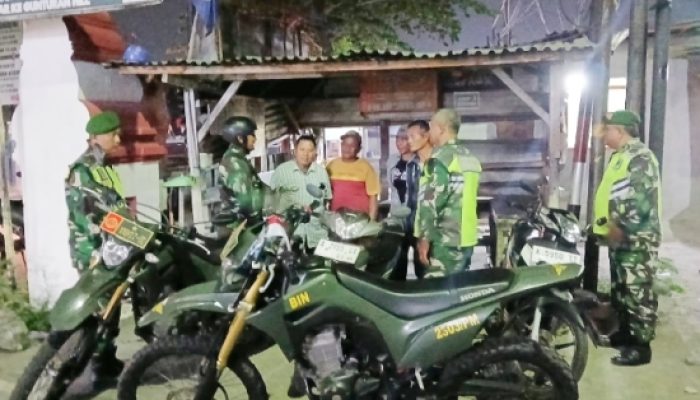 Patroli Wilayah, Koramil 2303/Pulomerak Jaga Keamanan dan Jalin Kedekatan dengan Warga Cilegon
