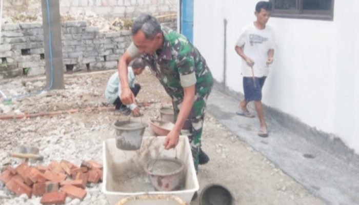 Babinsa Koramil 2307/Ciwandan Gelar Kegiatan Karbak Bersama Masyarakat