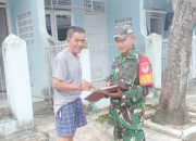 Babinsa Koramil 2303/Pulomerak Laksanakan Pendataan Penghuni Kontrakan di Wilayah Binaan