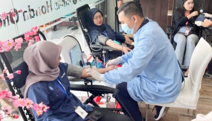 Honda Babel Gelar Donor Darah Massal di Pangkalpinang