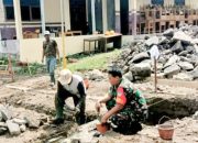 Babinsa Koramil 2303/Pulomerak Aktif Dalam Kegiatan Karbak Bersama Warga