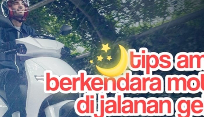 Tips Aman Naik Motor di Jalan Gelap, Catat Nih!