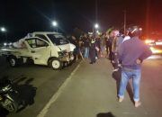 Dua Mobil dan Satu Motor Tabrakan Beruntun Di Jalur Mamminasata Maros, Polisi Olah TKP