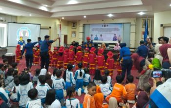 Anak-anak PAUD dan TK di Pangkalpinang Dikenalkan Cara Tanggap Hadapi Kebakaran