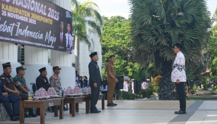 Pemkab Jeneponto Gelar Upacara HGN 2025: Apresiasi Guru, Bangun Generasi Unggul