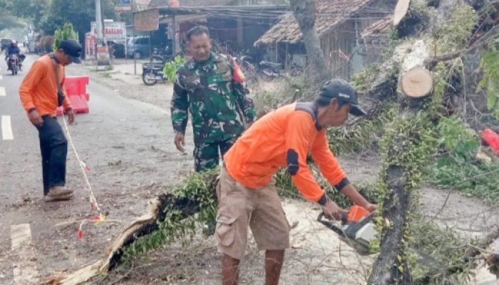 Babinsa Koramil 2305/Cinangka Gelar Karya Bakti Serentak perkuat Kepedulian dan Keamanan Lingkungan