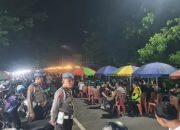 Wisata Kuliner Maros Dipenuhi Warga Di Malam Pergantian Tahun, Polisi Kawal Ketat Pengamanan