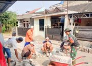 Babinsa Koramil 2301/Cilegon Gelar Karya Bakti Perbaikan Drainase dan Infrastruktur di Wilayah Kali Timbang