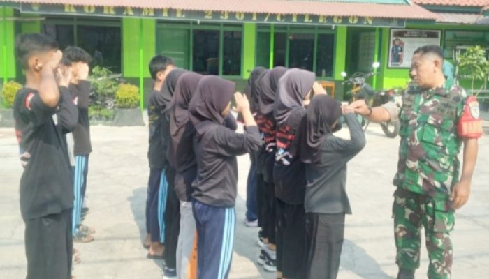 Koramil 2301/Cilegon Gelar Kegiatan Bintahwil Bersama Pelajar dan Komunitas Pencak Silat