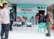Koramil 2307/Ciwandan Aktif Dukung Program Imunisasi Balita Lewat Kegiatan Puanter