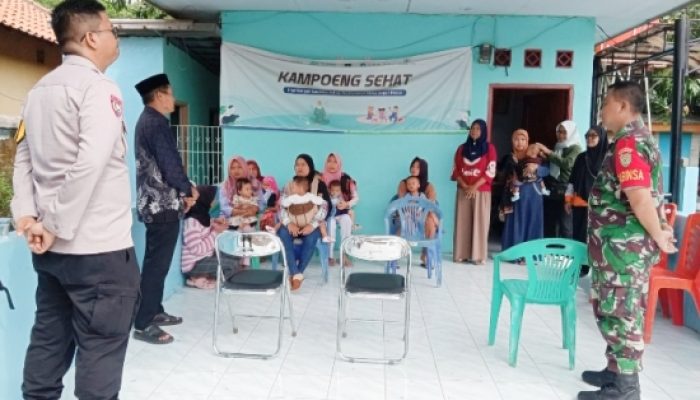 Koramil 2307/Ciwandan Aktif Dukung Program Imunisasi Balita Lewat Kegiatan Puanter