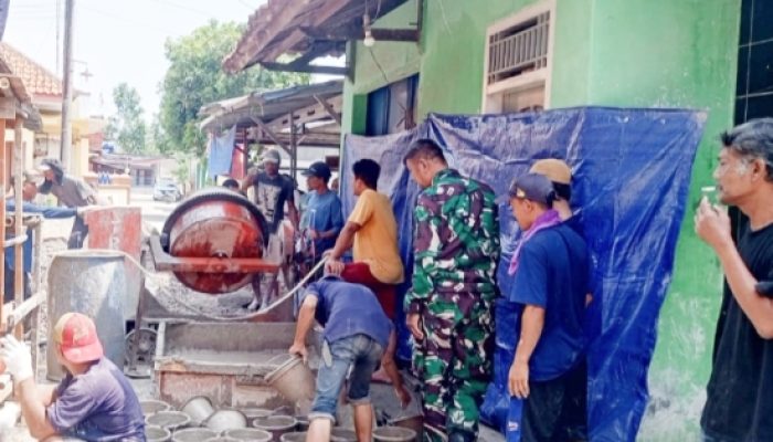 Koramil 2302 Gelar Aksi Karbak di Dua Lokasi untuk Dukung Kebersihan dan Kepedulian Sosial