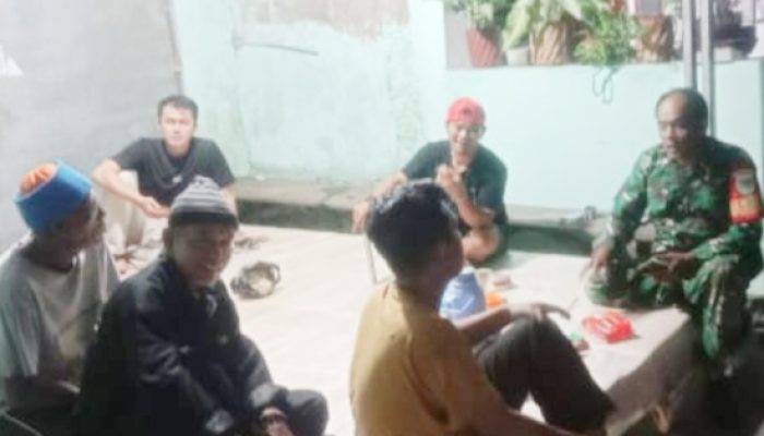 Koramil 2301/Cilegon Perkuat Komsos, Bahas Rencana Pembangunan Koperasi Merah Putih di Dua Kelurahan