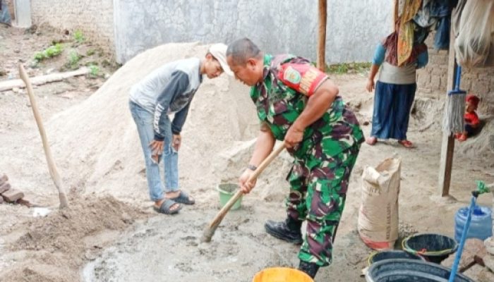 Babinsa Koramil 2307/Ciwandan Gelar Karbak, Dukung Pembangunan Rumah Warga di Dua Kelurahan
