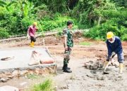 Babinsa Koramil 2303/Pulomerak Laksanakan Karbak di Dua Kelurahan, Dukung Pembangunan Fasilitas Warga