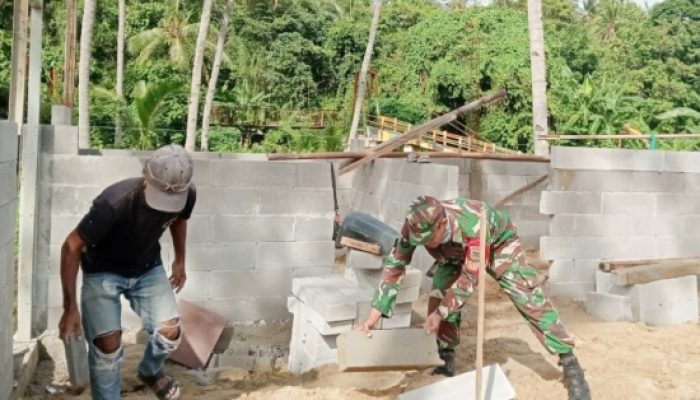 Koramil 2304/Anyar Gelar Karyabakti Pembangunan Dapur MBG dan Rumah Warga