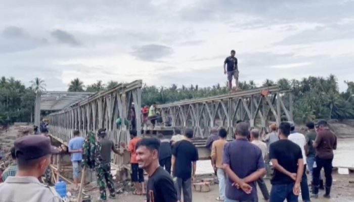 Warga Bireuen Sambut Rampungnya Jembatan Bailey Penghubung Medan-Banda Aceh: Alhamdulillah Sangat Terbantu