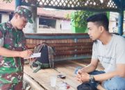 Babinsa Koramil 2304/Anyar Aktif Laksanakan Puanter untuk Pendataan UMKM dan Administrasi Warga
