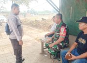 Koramil 2307/Ciwandan Perkuat Komsos, Ajak Warga Gotong Royong Jaga Lingkungan dan Dukung Pembangunan Masjid