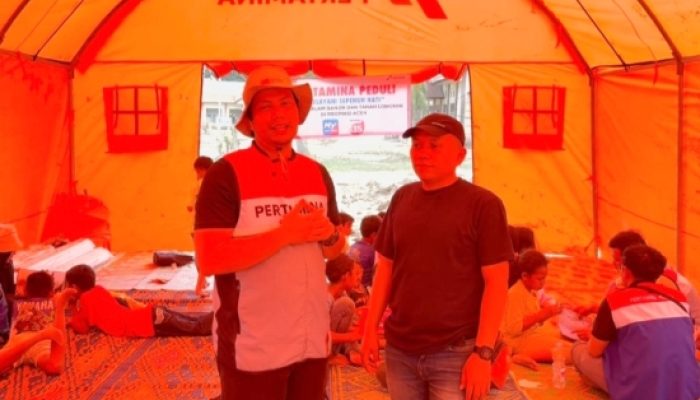 Di Pengungsian, BNPB dan Pertamina Collab Ajak Anak-Anak Aceh Tamiang Main dan Lepas Trauma