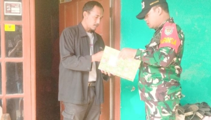 Koramil 2307/Ciwandan Perkuat Data Wilayah Lewat Kegiatan Puanter di Dua Kelurahan
