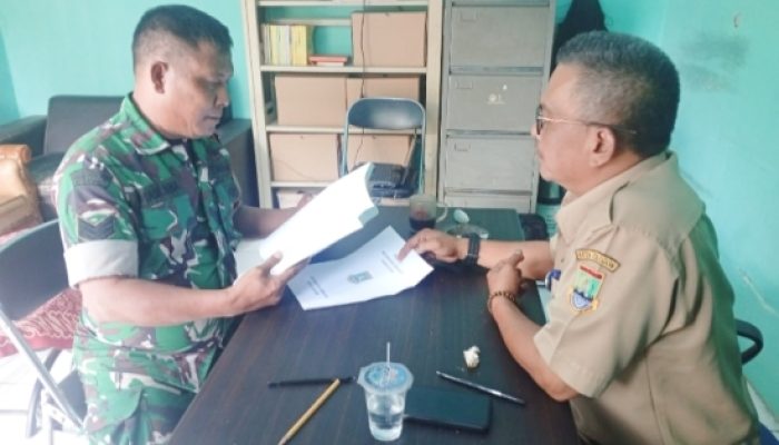 Koramil 2301/Cilegon Laksanakan Giat Puanter Pendataan Tanah Milik Pemerintah di Kecamatan Jombang