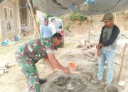 Kompak Bersama Warga, Babinsa Koramil 2307/Ciwandan Gencarkan Karya Bakti Pembangunan Lingkungan